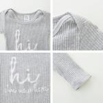 Gray Unisex Newborn Jumpsuit for Baby Photoshoots