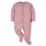 Gerber Baby Girls Pink Bear Footie 4-Pack