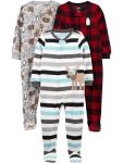 Carter's Baby Boy's 3-Pack Fleece Footed Pajamas