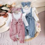 Cute Floral Long Sleeve Baby Girl Jumpsuit