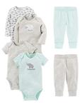 Carter's 6-Piece Baby Bodysuit and Pants Set