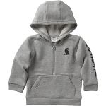Carhartt Baby Boys Grey Half-Zip Hoodie, 12 Months