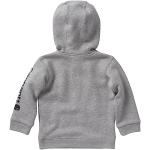 Carhartt Baby Boys Grey Half-Zip Hoodie, 12 Months