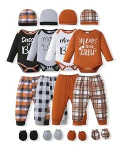 Newborn Baby Boy Long Sleeve Outfit Set