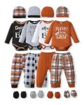 Newborn Baby Boy Long Sleeve Outfit Set