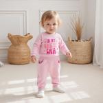 Baby Girl 1st Birthday Outfit Set, Pink