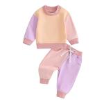 Fernvia Toddler Girl Long Sleeve Sweatshirt & Pants Set