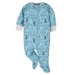 Baby Boys’ 4-Pack Blue Elephant Onesies