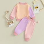 Fernvia Toddler Girl Long Sleeve Sweatshirt & Pants Set
