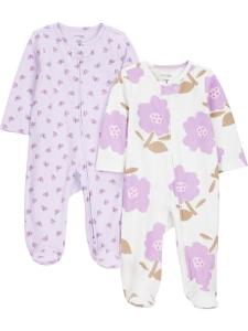 Carter's Girls Cotton Sleep & Play, 2-Pack