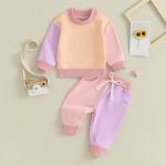 Fernvia Toddler Girl Long Sleeve Sweatshirt & Pants Set