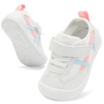 Breathable First Walking Shoes for Babies, White