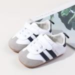 Soft Rubber Sole Toddler Oxford Shoes - White