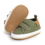 Soft Leather High Top Baby Sneakers - Green