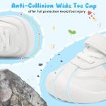 Breathable First Walking Shoes for Babies, White