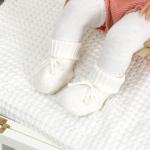 Hadetoto Cozy Knit Baby Booties for Newborns