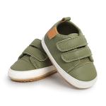 Soft Leather High Top Baby Sneakers - Green