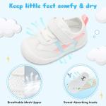 Breathable First Walking Shoes for Babies, White