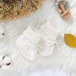 Hadetoto Cozy Knit Baby Booties for Newborns