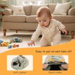 YALION Soft Leather Baby Walking Shoes, Cartoon Birds