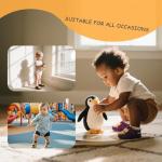 YALION Soft Leather Baby Walking Shoes, Cartoon Birds