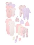 Garanimals Baby Girl Floral Gift Set, 20 Pieces