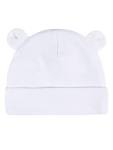 Gerber Baby White Ears Caps, 3-Pack, Newborn Size
