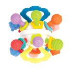 Nuby Colorful Rattle and Textured Teether Toy