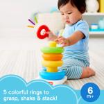 Fisher-Price Rock-a-Stack Colorful Baby Stacking Toy