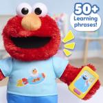 Sesame Street 13-inch Learning Elmo Plush Stuffed Animal with 50+ Phrases, Lights, Sounds, & Motion