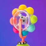 Sassy Light-up Rainbow Reel Spinning Developmental Suction Cup Baby High Chair Tray Toy | age group 6+ Months