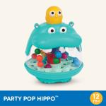 Battat Party Pop Hippo Ball Popping Toy with 18 Colorful Balls, Baby and Toddler Toys