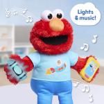 Sesame Street 13-inch Learning Elmo Plush Stuffed Animal with 50+ Phrases, Lights, Sounds, & Motion