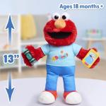 Sesame Street 13-inch Learning Elmo Plush Stuffed Animal with 50+ Phrases, Lights, Sounds, & Motion