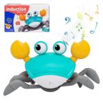 Crawling Crab Baby Toy, Tummy Time Toys Sensory Induction Crabs for Toddler Interactive Development