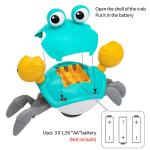 Crawling Crab Baby Toy, Tummy Time Toys Sensory Induction Crabs for Toddler Interactive Development