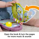 Fisher-Price Purple Monkey Musical Storybook Electronic Learning Toy for Baby & Toddler