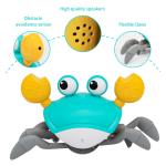 Crawling Crab Baby Toy, Tummy Time Toys Sensory Induction Crabs for Toddler Interactive Development