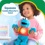 Sesame Street Sing-Along Cookie Monster 13-inch Plushie Stuffed Animal, Recycled Filling, Blue Baby and Toddler Toys