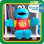 Sesame Street Sing-Along Cookie Monster 13-inch Plushie Stuffed Animal, Recycled Filling, Blue Baby and Toddler Toys