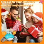 Lvelia Crawling Crab Baby Toy, Tummy Time Gifts for Toddler & Newborn, Light-Up Walking Dancing Moving Crab with Music & Obstacle Avoidance, Infant Rechargeable Sensory Development Toy (Green)