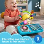Fisher-Price Link Squad A to Z Yak Baby Learning Toy with Music & Lights, 9+ Months