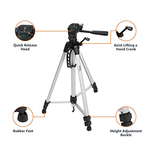60-Inch Lightweight Tripod for DSLR and Binoculars