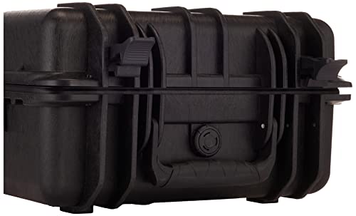 Weatherproof Shockproof Hard Case with Foam, Black