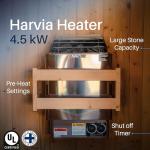 ALEKO 4-Person Indoor/Outdoor Cedar Barrel Sauna