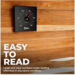 LUMERAM Aluminum Sauna Thermometer with Large Numbers