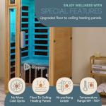 LifePro One-Person Infrared Sauna with Bluetooth Sound
