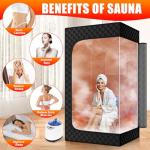 Portable Sauna Tent with Steamer and Remote Control