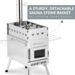 WillowyBe Outdoor Sauna Hot Tent with Rocket Stove