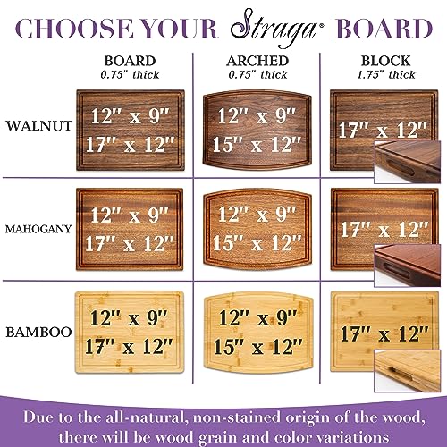 Personalized Engraved Cutting Board - Wizard Couple Design
